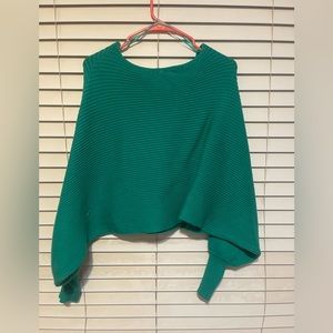 Kelly Green Boat Neck Sweater
